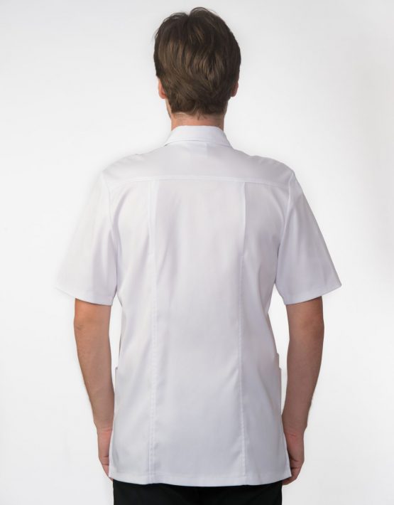 Haut de travail pour homme Le Confiant Carolyn Design #71915 blanc dos