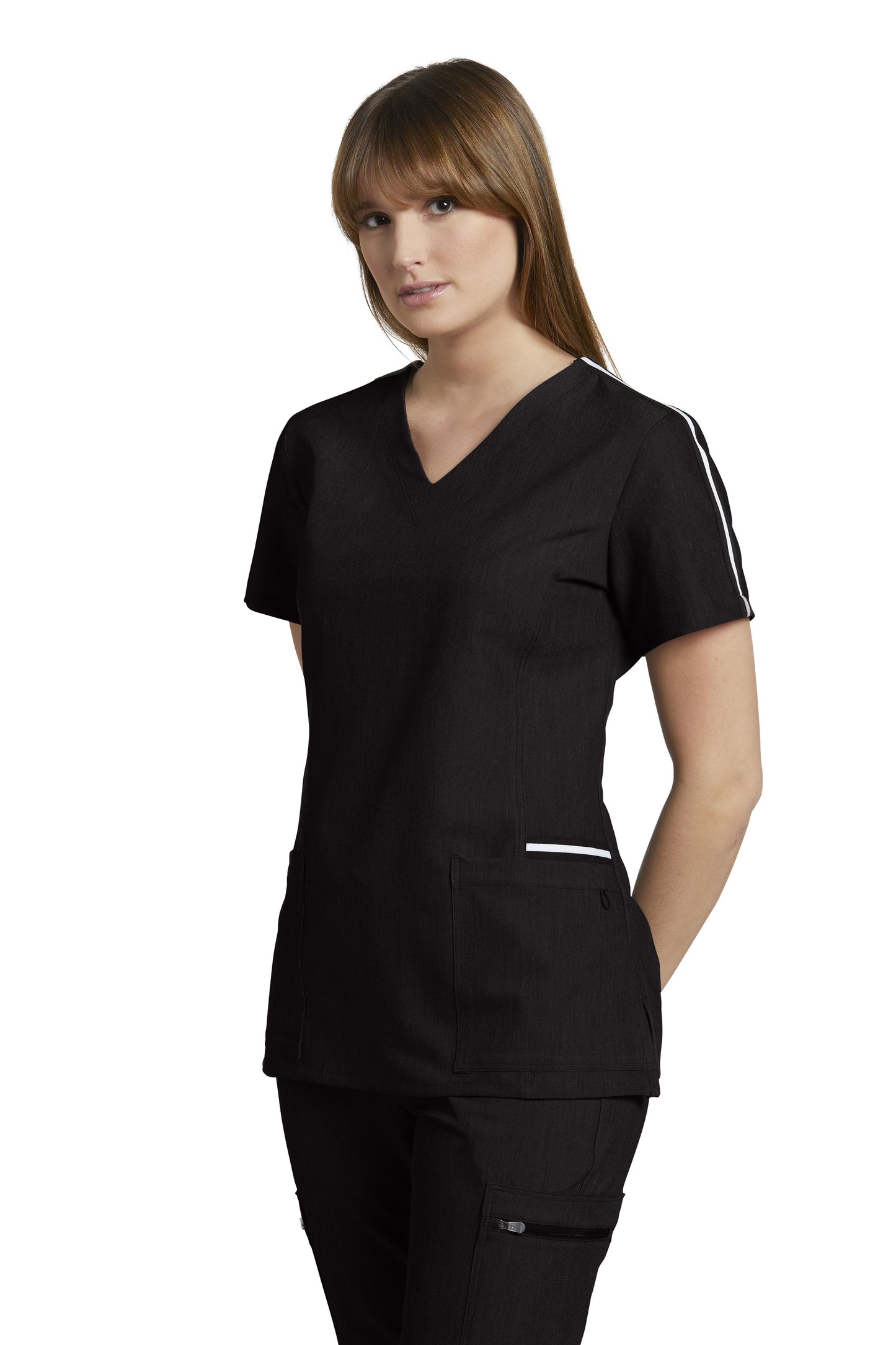 Haut de travail pour femme V-Tess de White Cross #754 noir