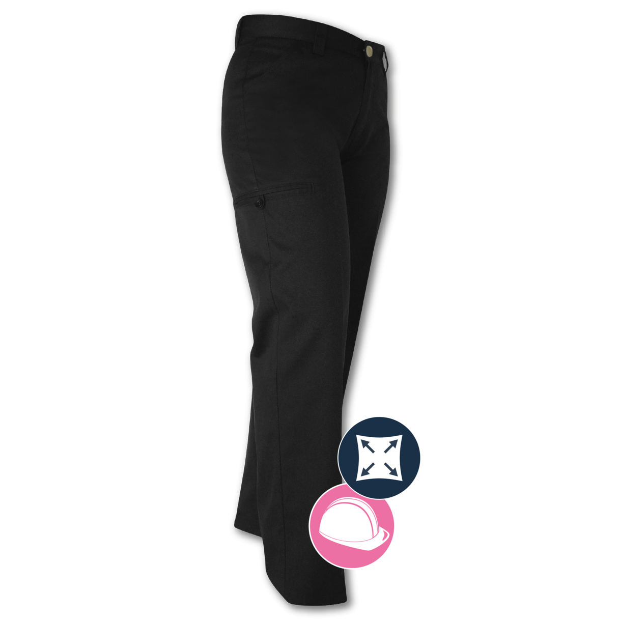 Pantalon de travail pour femme extensible/flexible Gatts #773EX noir