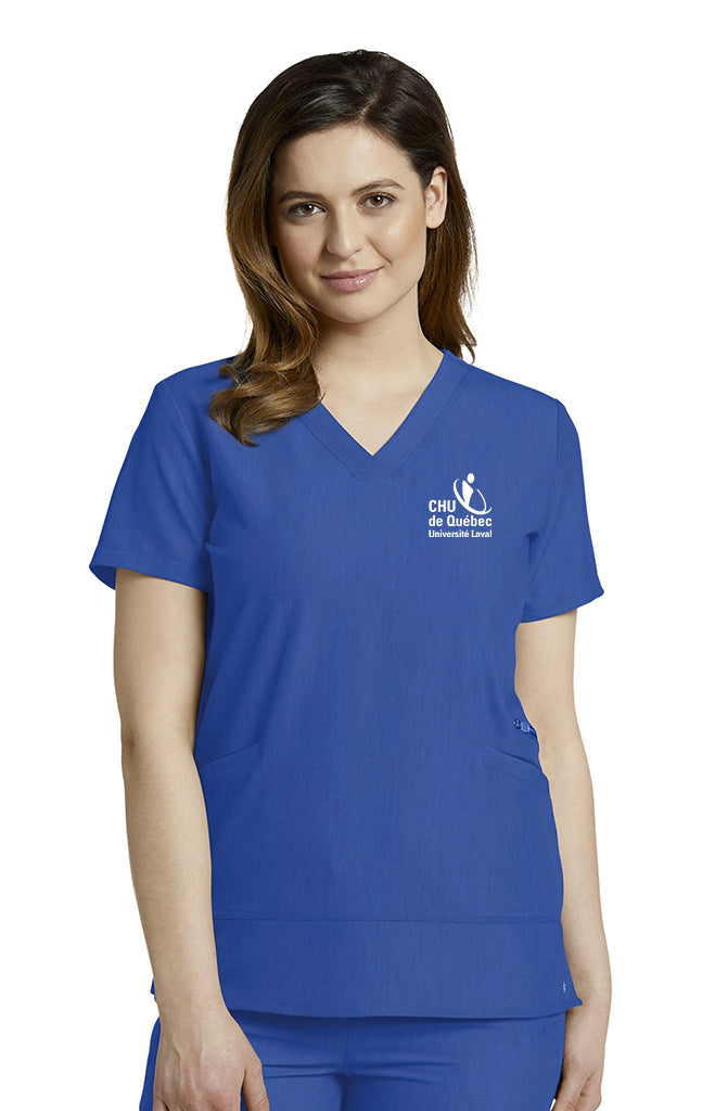 Haut à col en V avec Zip - Infirmières- V-Tess royal 796CHU
