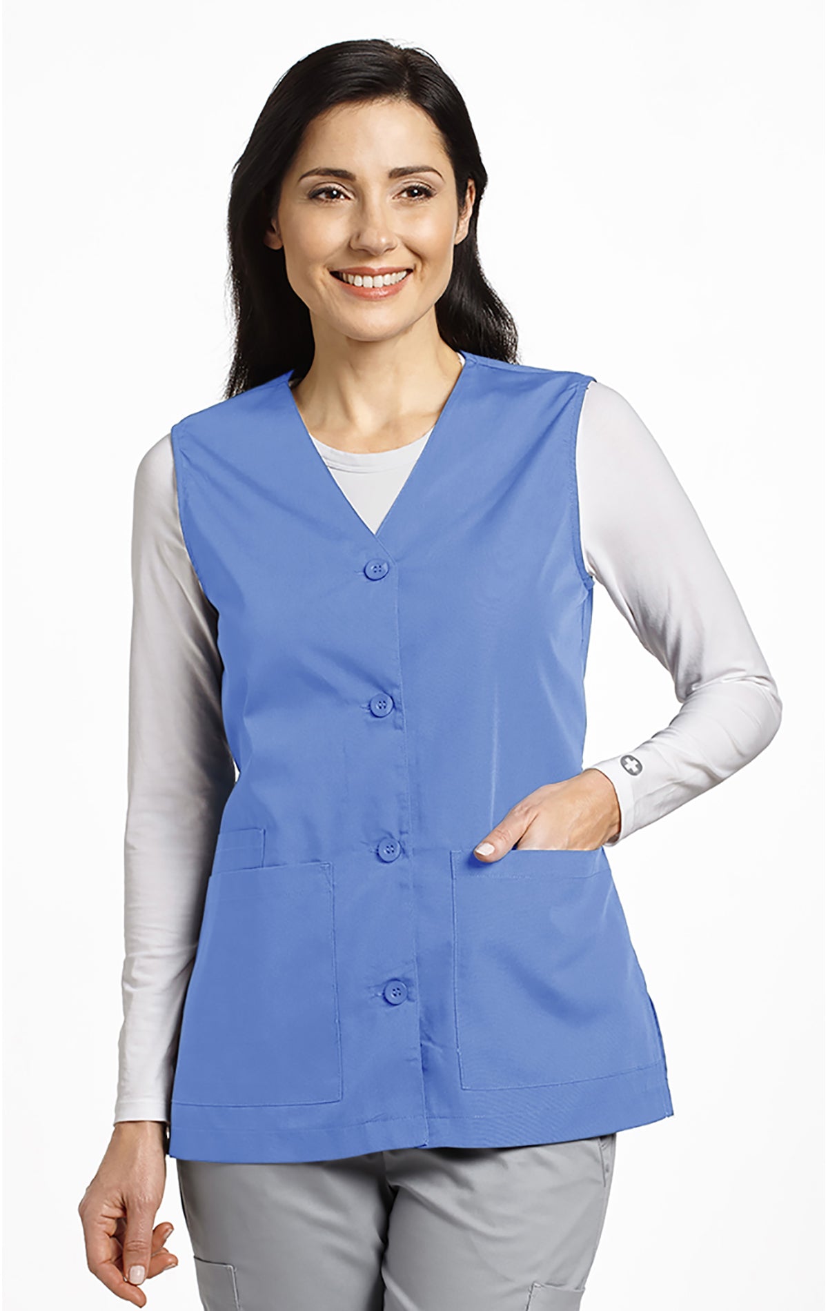Veste de travail sans manche White Cross #802 ciel bleu