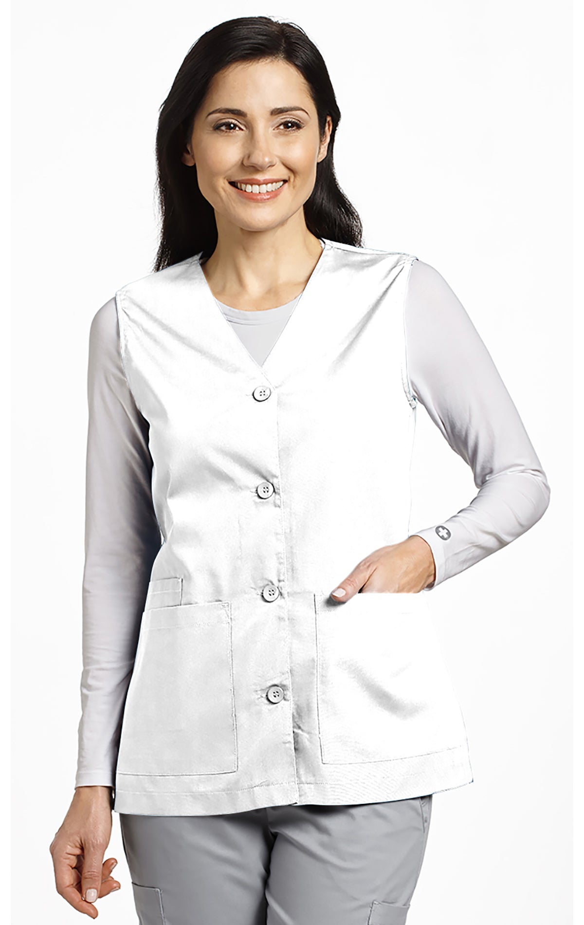 Veste de travail sans manche White Cross #802 blanc