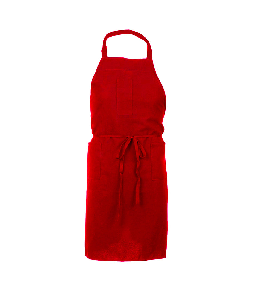 Tablier long de travail Premium Uniforms #8102 rouge