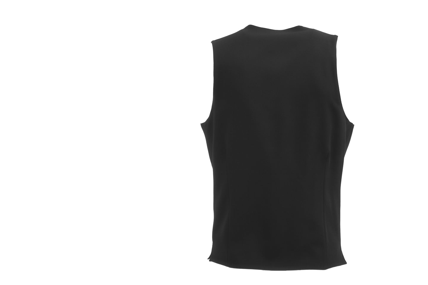 Veste de serveur ajustée sans manches Uniformes Sélect #8408 dos