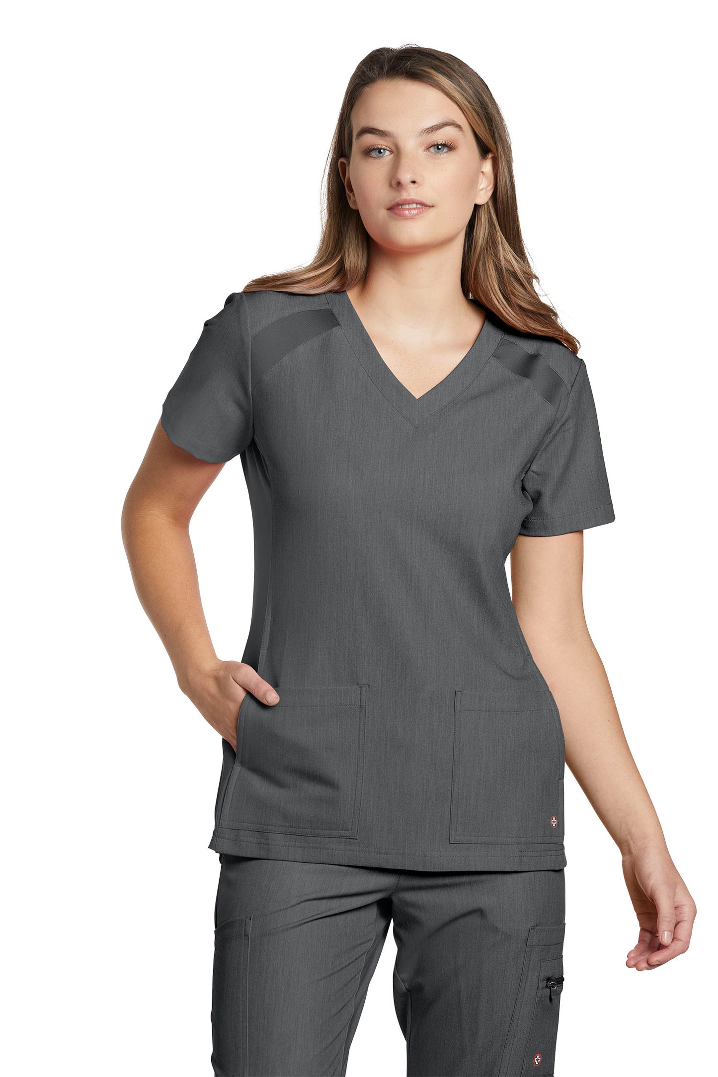Haut d'uniforme col en V de style athlétique White Cross #950 TGY