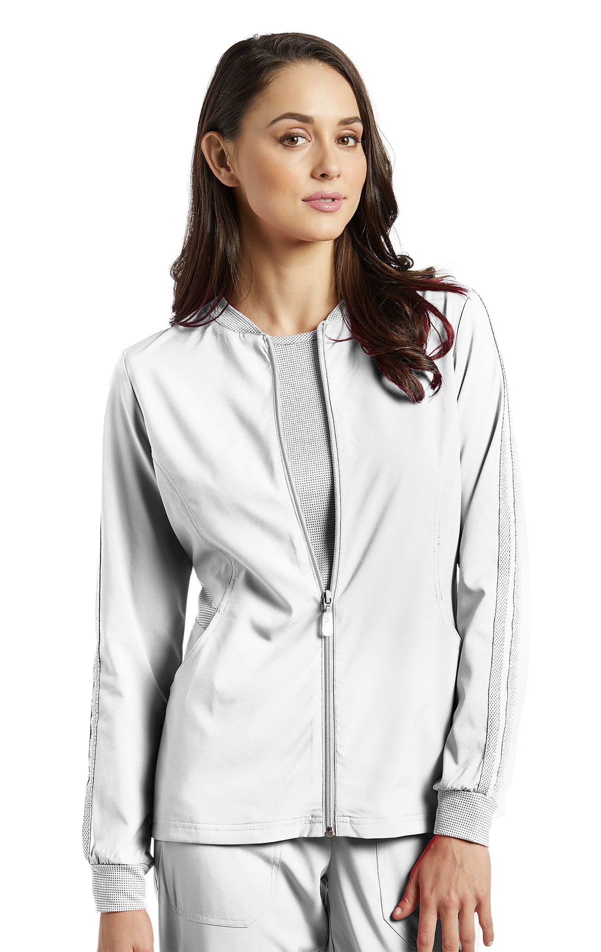 Veste de travail pour femme style sportif White Cross FIT #957 blanc