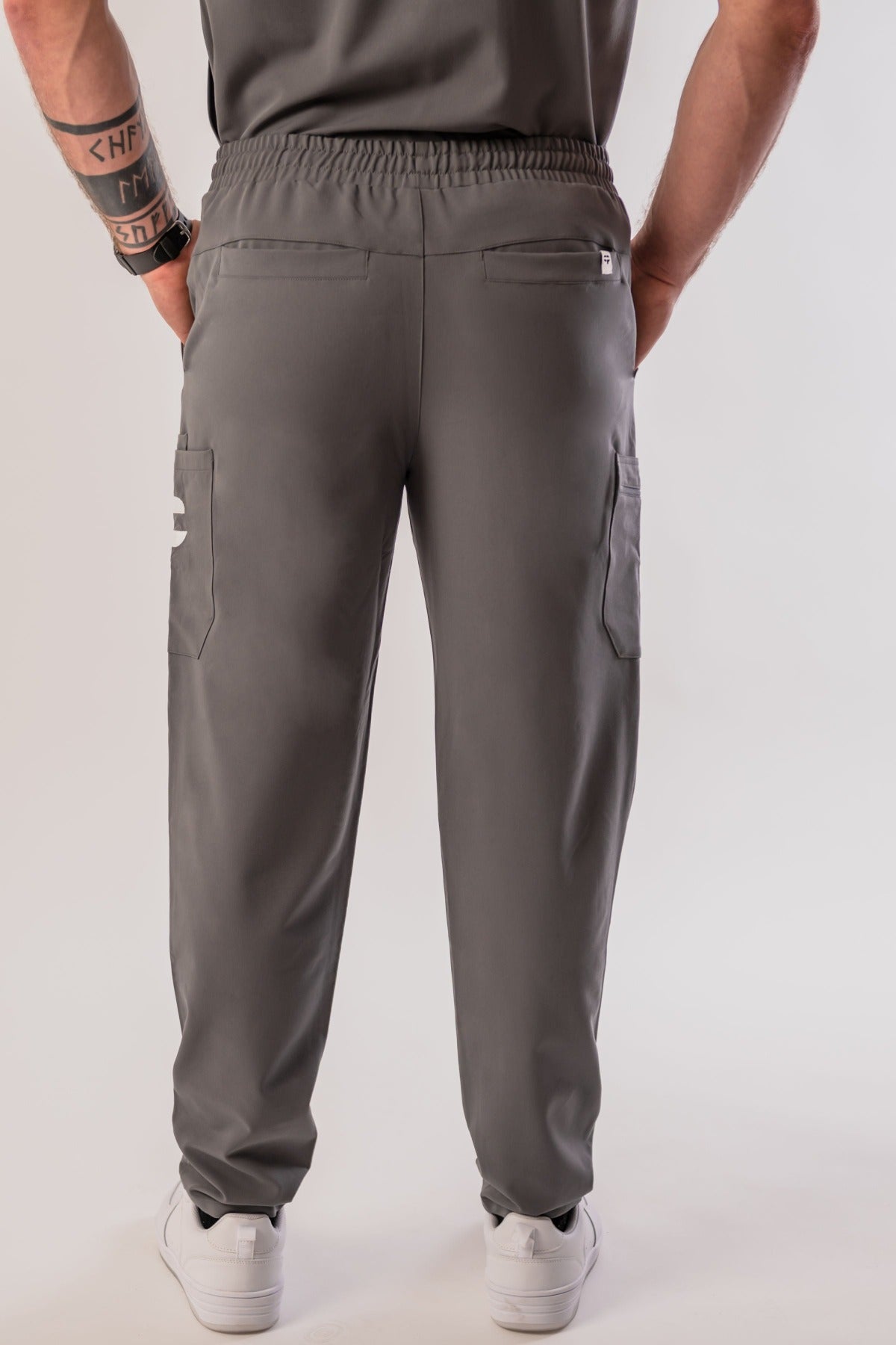 Pantalon d'uniforme Georges pour homme CP Vêtements Gris derrière