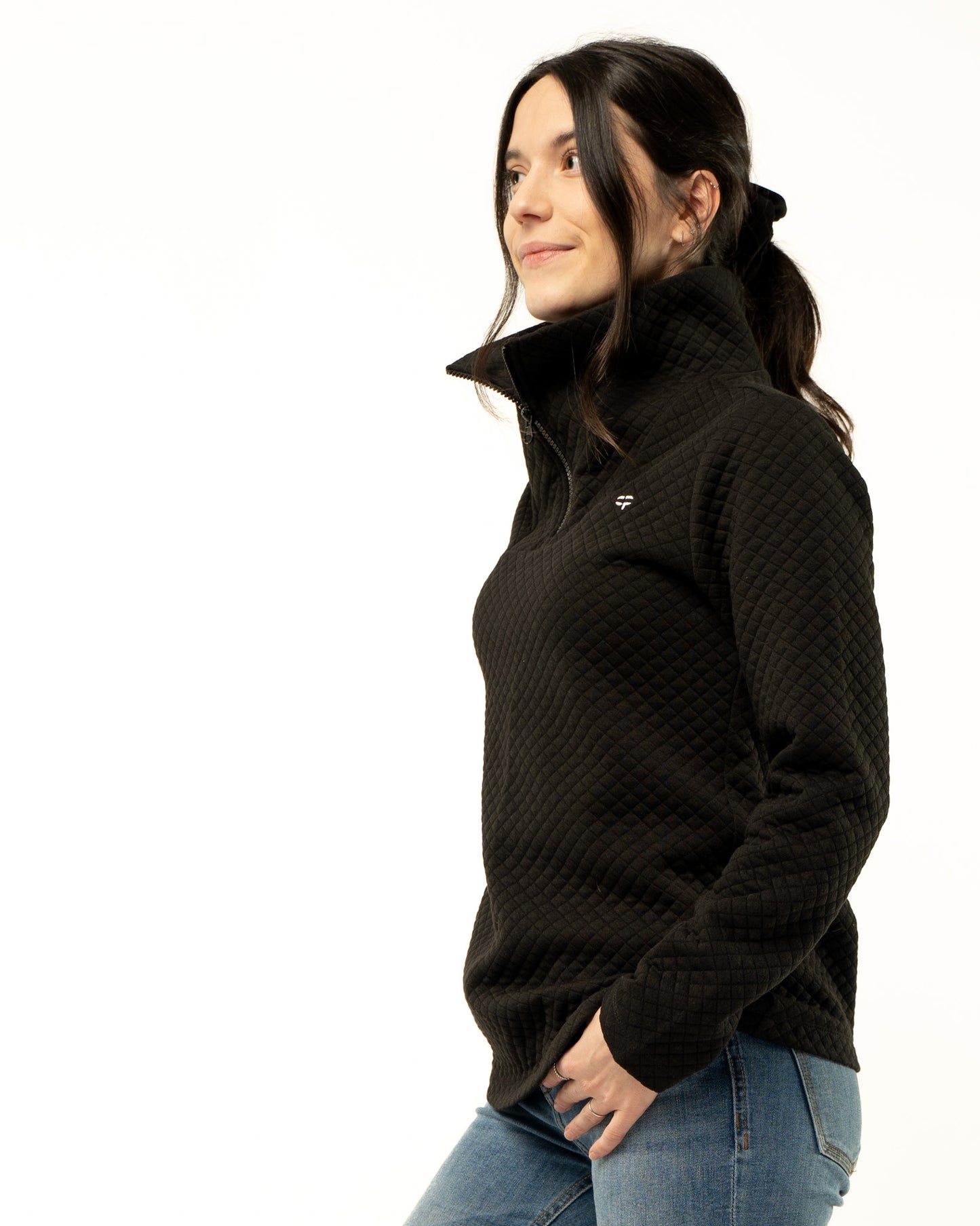 Hoodie matelassé CP Vêtements Noir