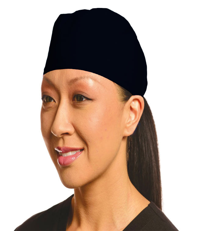 Chapeau de chirurgie MOBB noir disponible chez Uniformes Sélect