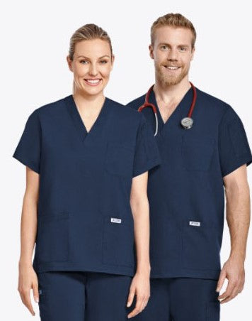 Haut de travail unisexe Mentality MOBB #T4010 marine