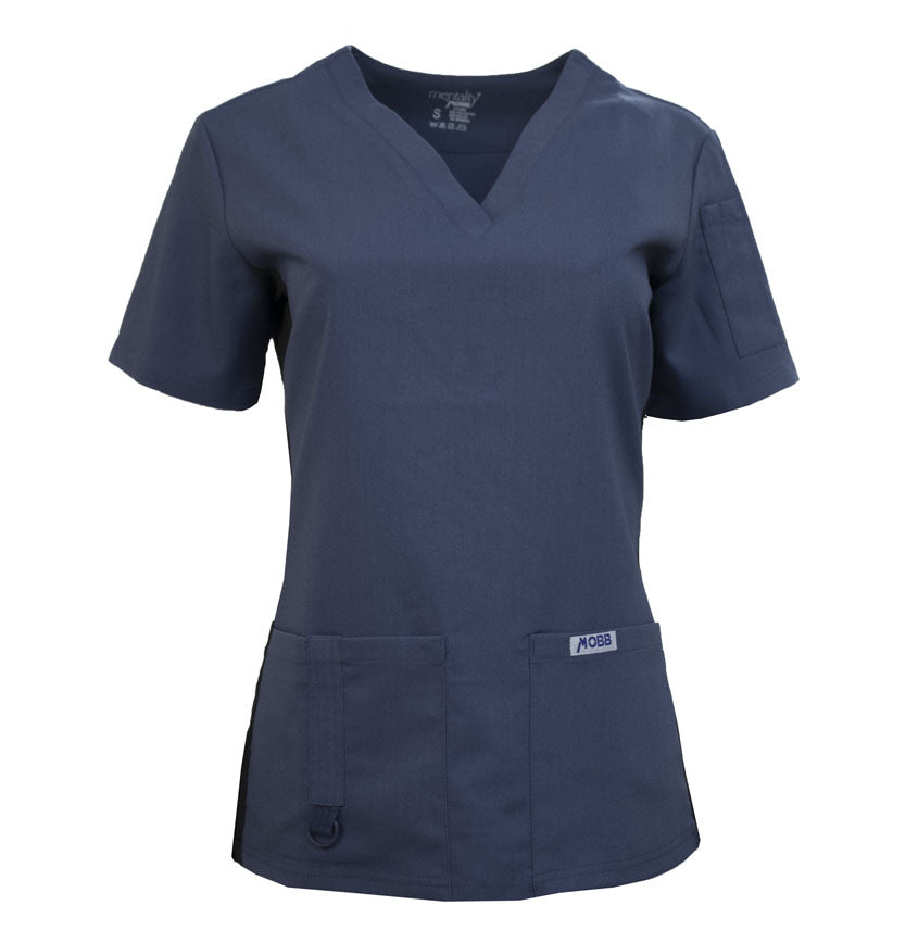 Haut de travail pour femme Mentality MOBB #T-3020 bleu postier