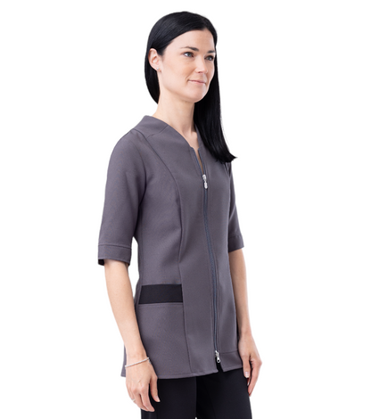 Women's uniform top with closure Les Secrets du Style #2429SS