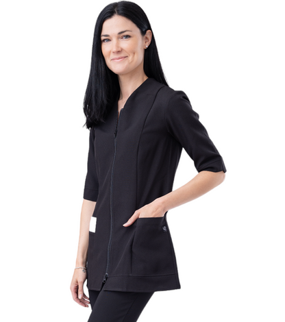 Women's uniform top with closure Les Secrets du Style #2429SS