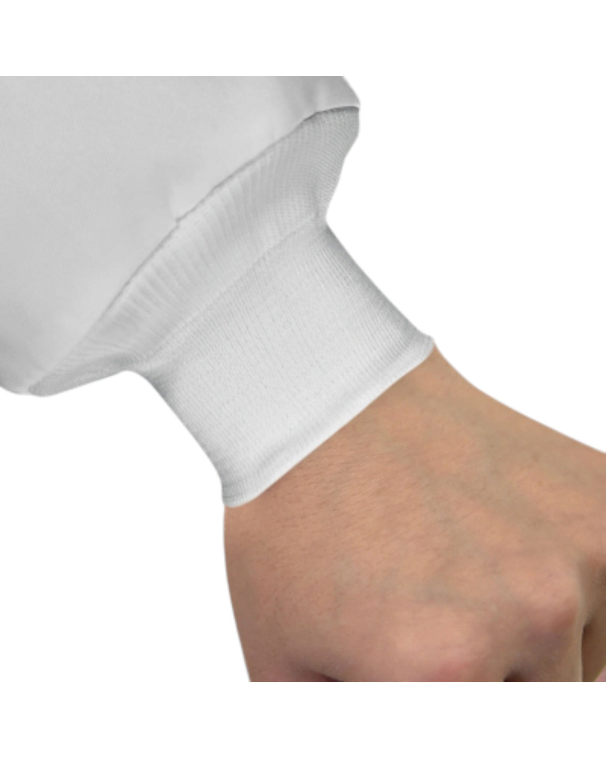Sarrau de laboratoire pour hommes sans poche et poignets en tricot  #6095KC