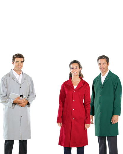 COLORED COAT 100% SPUN POLYESTER 7.1 OZ + KNITTED CUFFS