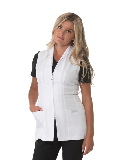 Sleeveless Work Jacket Le Fringuant Carolyn Design #71725