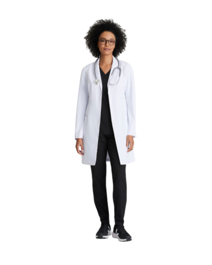  Women's 3 pocket 35" 3 button lab coat Barco #BRC966X (2XL&+)