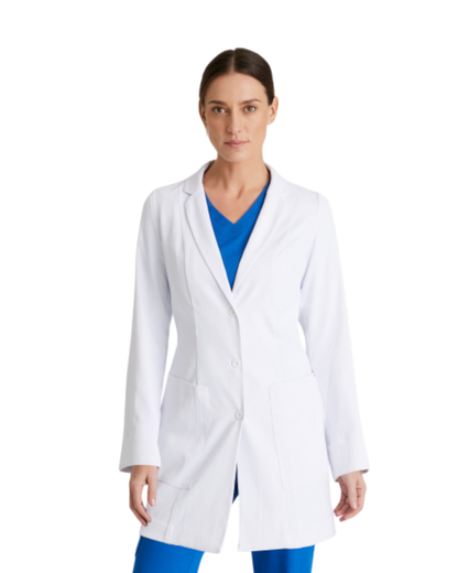  Women's 3 pocket 30" 3 button lab coat Barco #BRC961