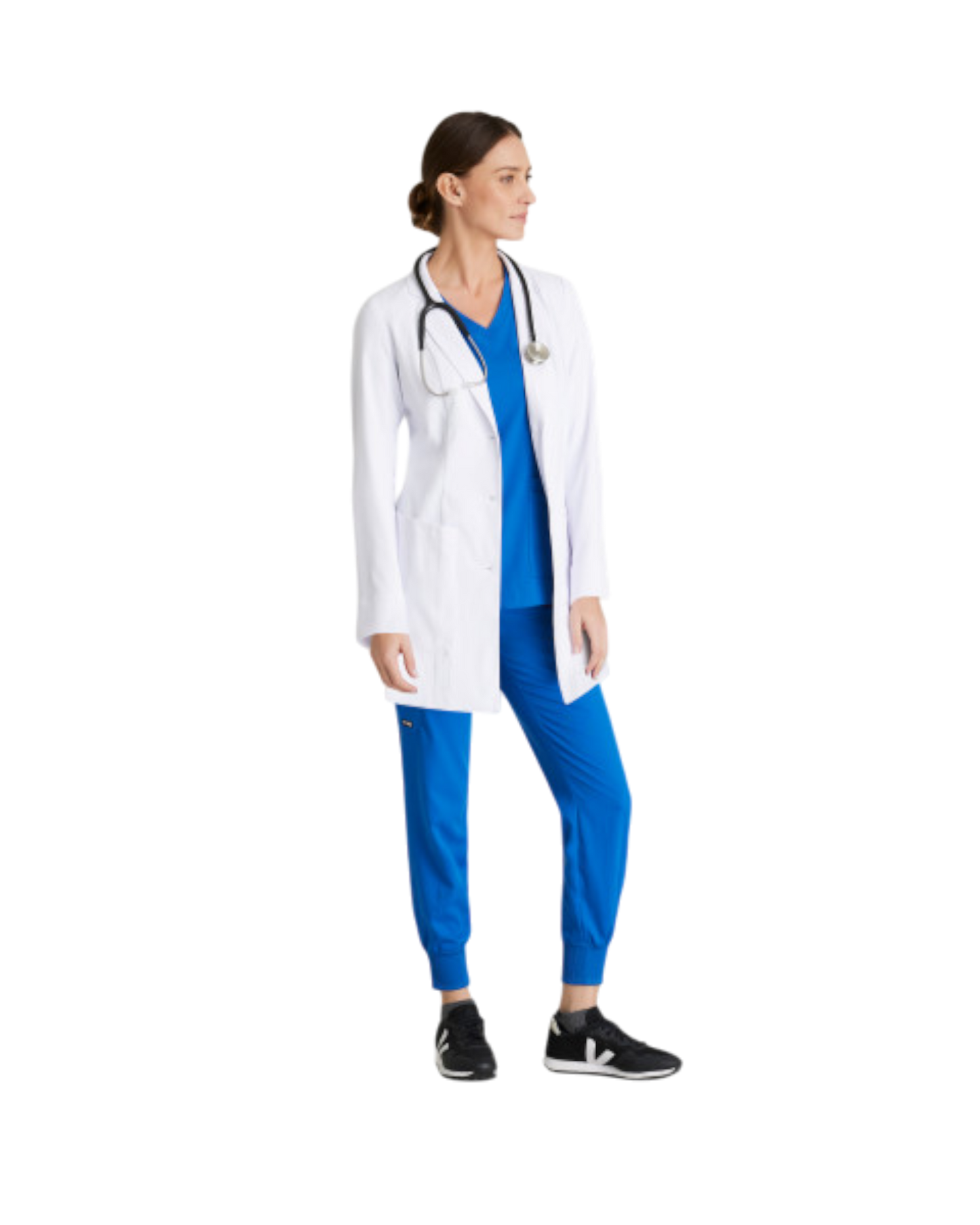  Women's 3 pocket 30" 3 button lab coat Barco #BRC961