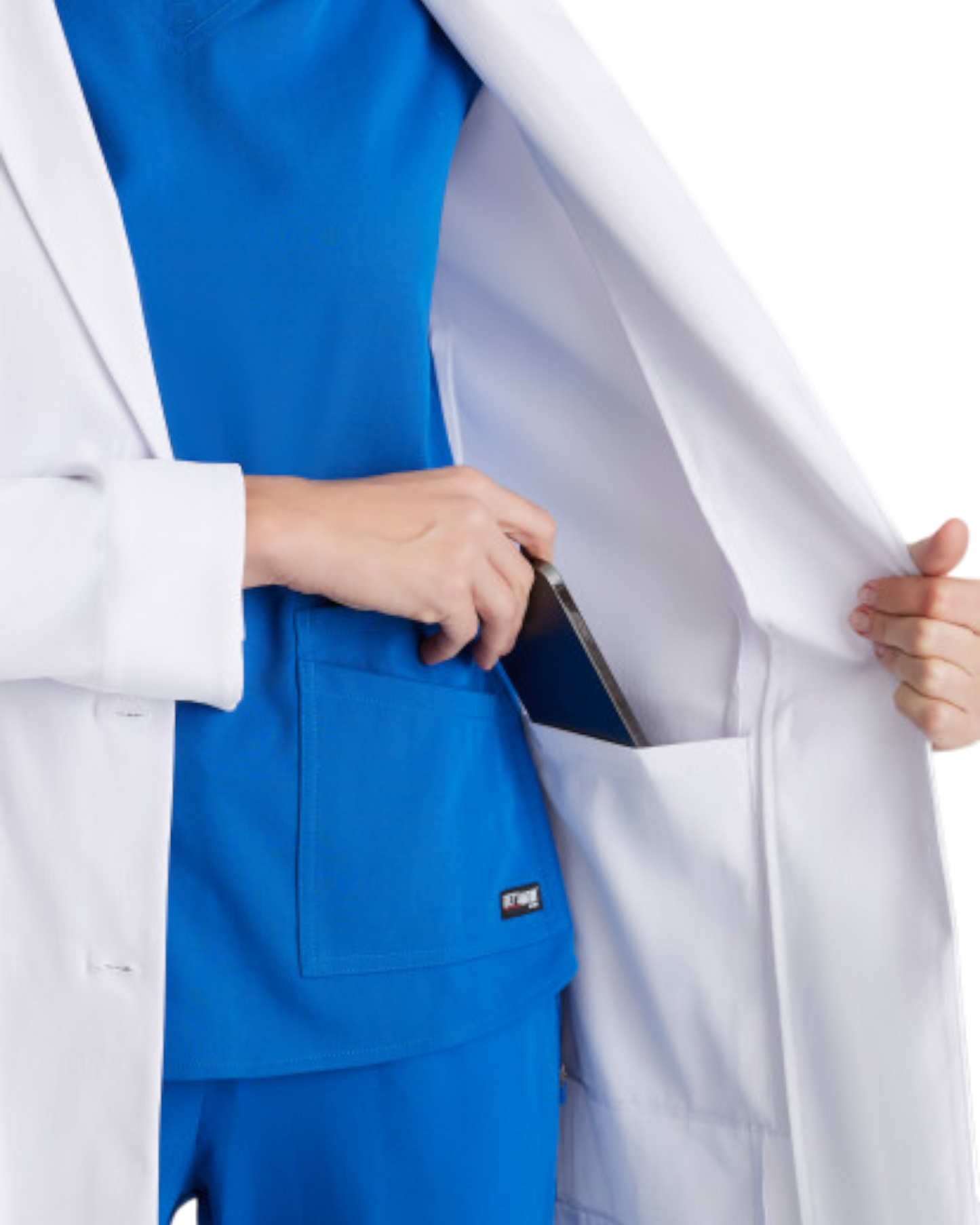 Women's 3 pocket 30" 3 button lab coat Barco #BRC961