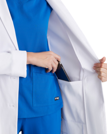 Women's 3 pocket 30" 3 button lab coat Barco #BRC961