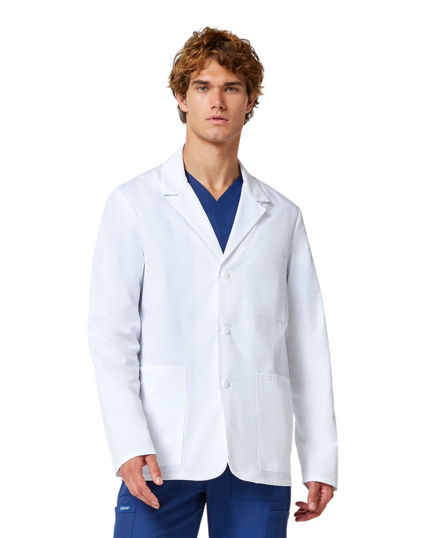 Men's consultation coat in white #CK401X