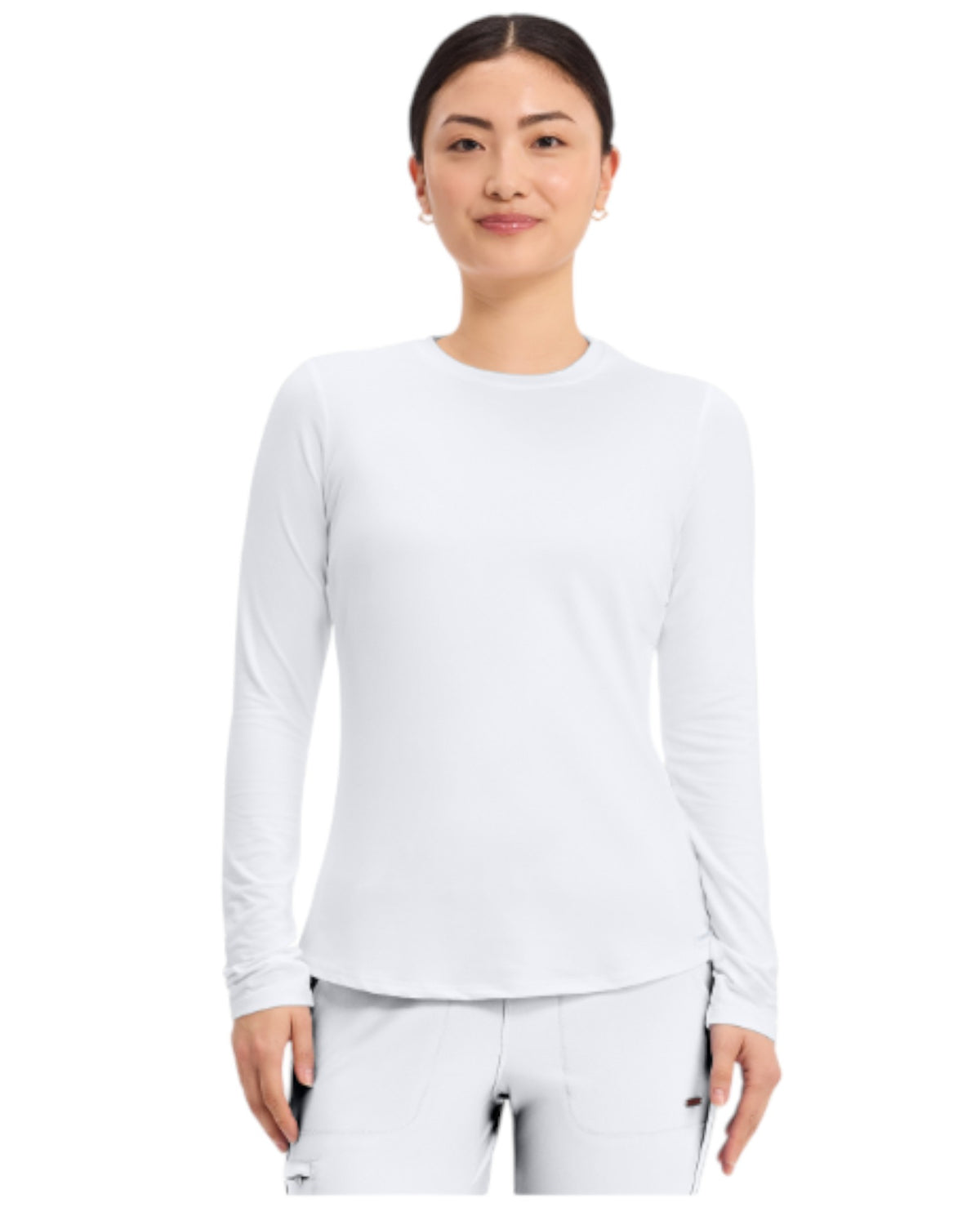 T-shirt de travail à manches longues en maille pour femme Cherokee #CK773