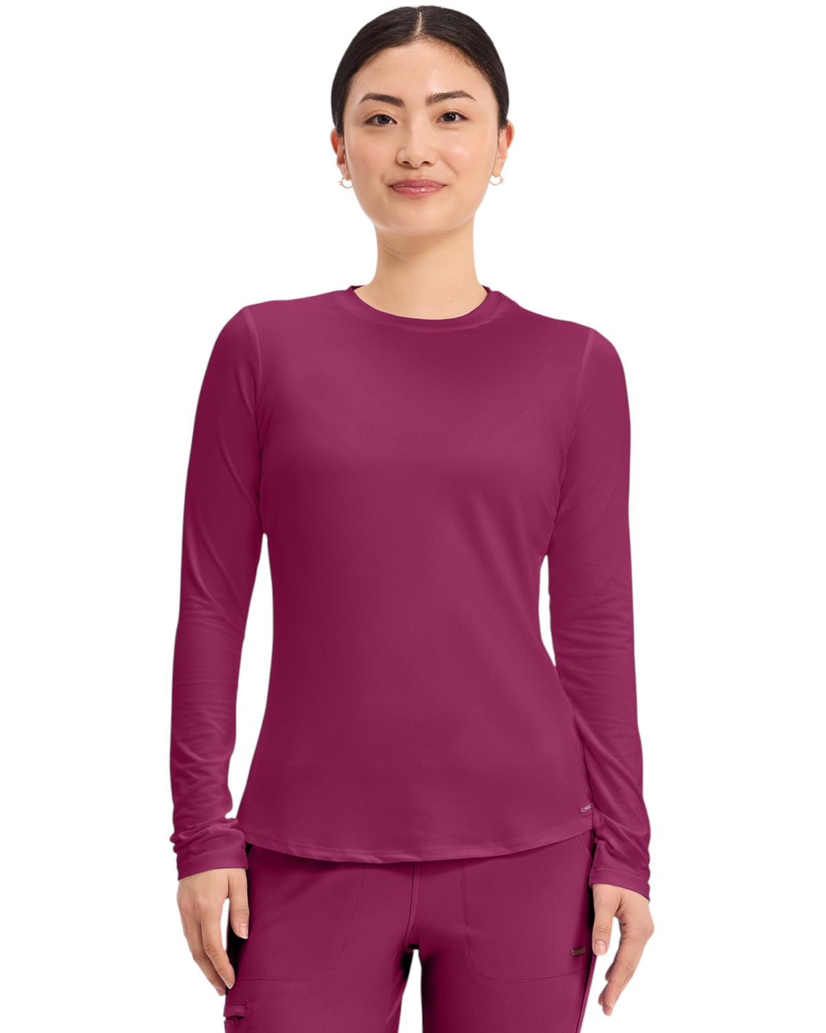 T-shirt de travail à manches longues en maille pour femme Cherokee #CK773