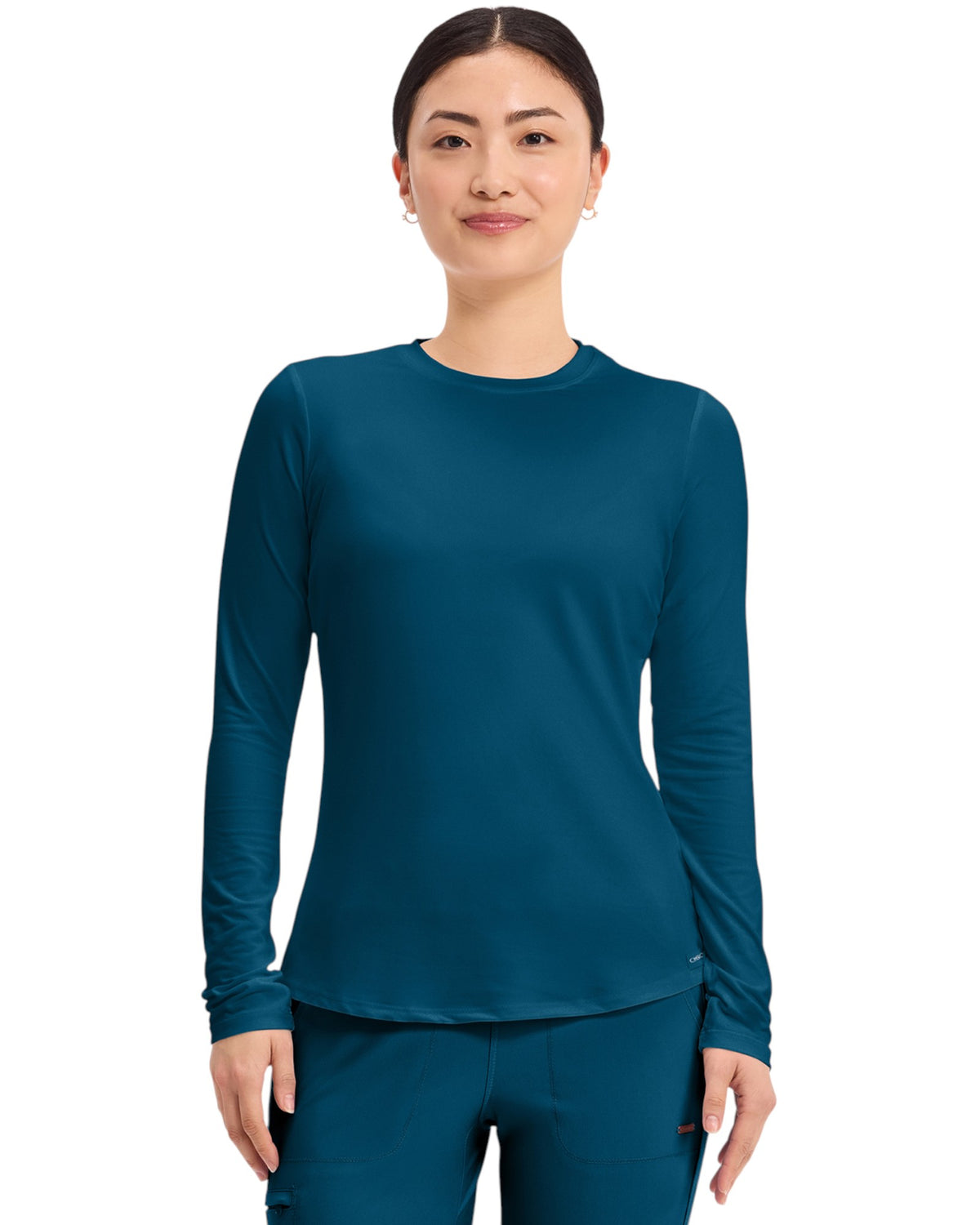T-shirt de travail à manches longues en maille pour femme Cherokee #CK773