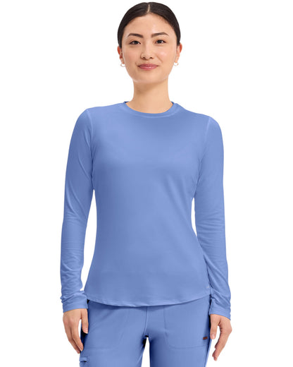 T-shirt de travail à manches longues en maille pour femme Cherokee #CK773