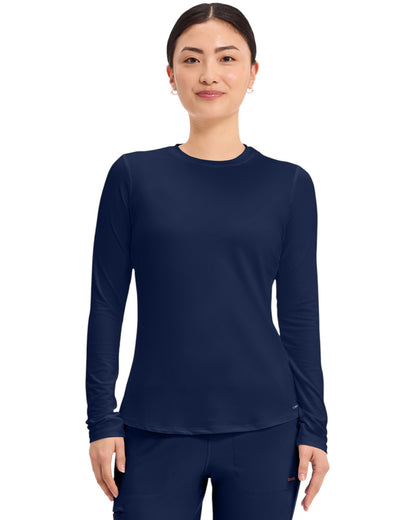 T-shirt de travail à manches longues en maille pour femme Cherokee #CK773