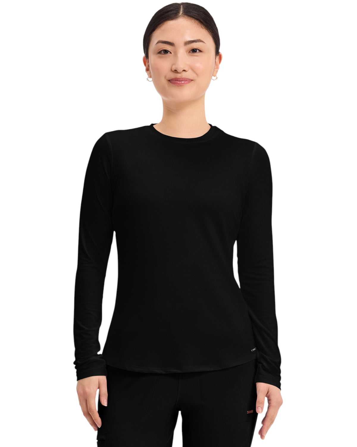 T-shirt de travail à manches longues en maille pour femme Cherokee #CK773
