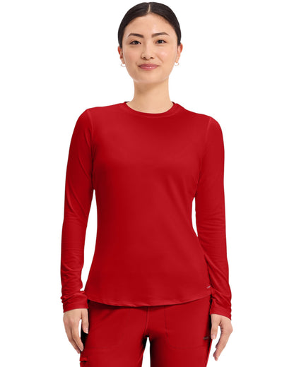 T-shirt de travail à manches longues en maille pour femme Cherokee #CK773