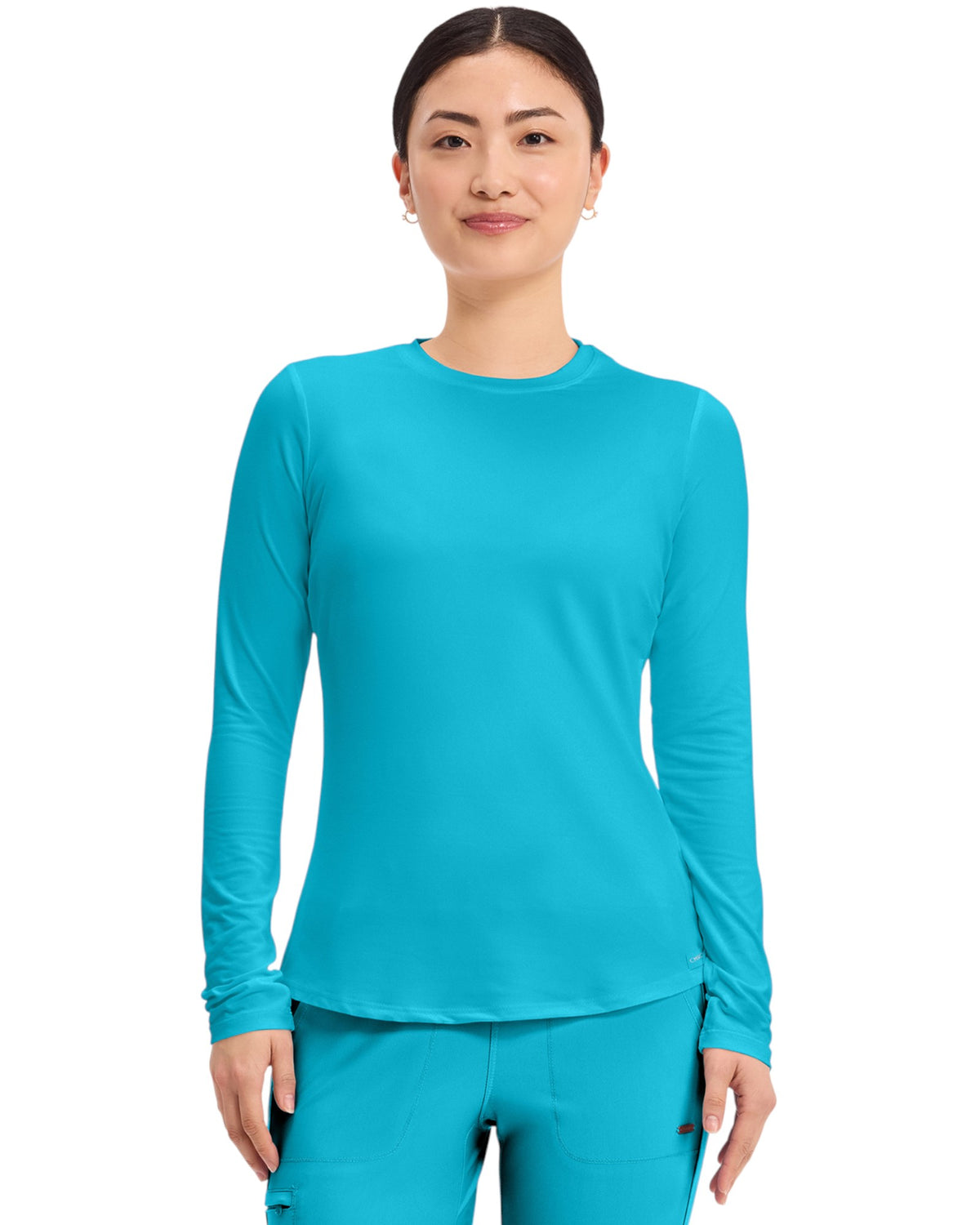 T-shirt de travail à manches longues en maille pour femme Cherokee #CK773