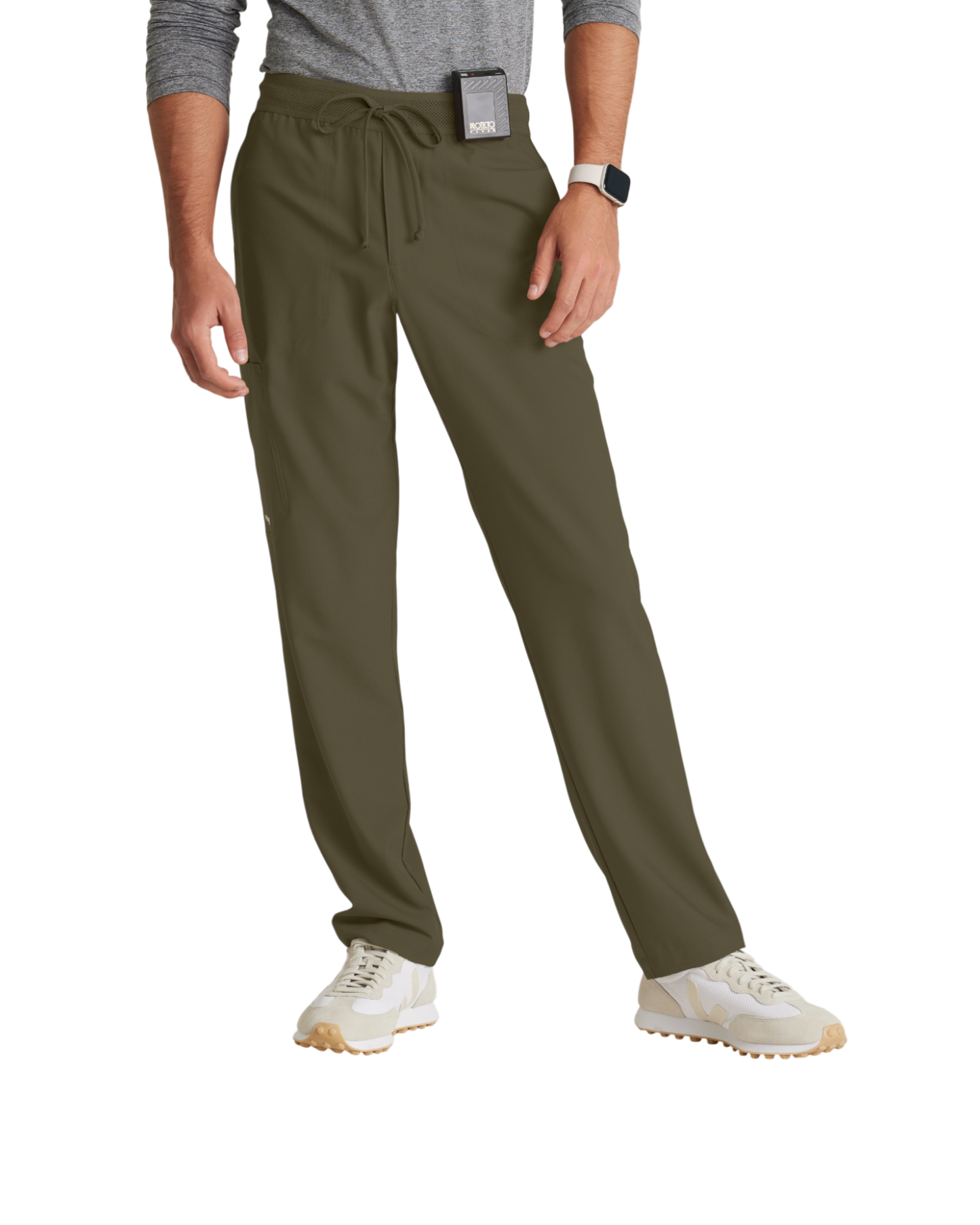 Pantalon slim et droit, 5 poches, ceinture texturée pour homme Grey's Anatomy Evolve #GSSP649T