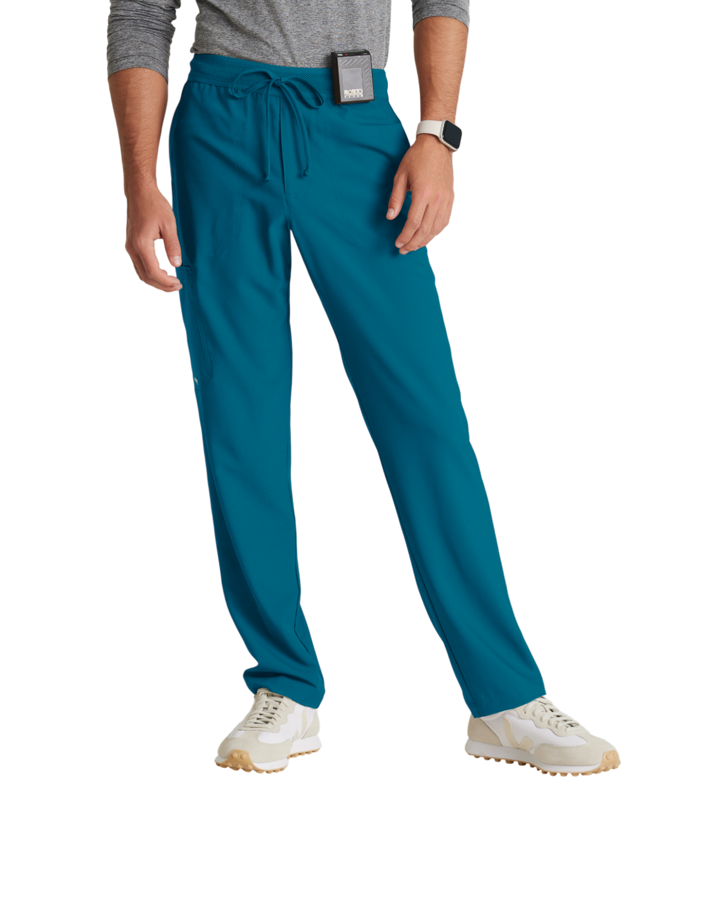 Pantalon slim et droit, 5 poches, ceinture texturée pour homme Grey's Anatomy Evolve #GSSP649T