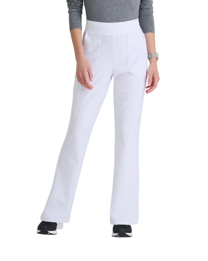 Pantalon ajusté, jambe évasée, taille élastique,6 poches pour femmes Grey's Anatomy Evolve #GSSP729X (2XL&+)