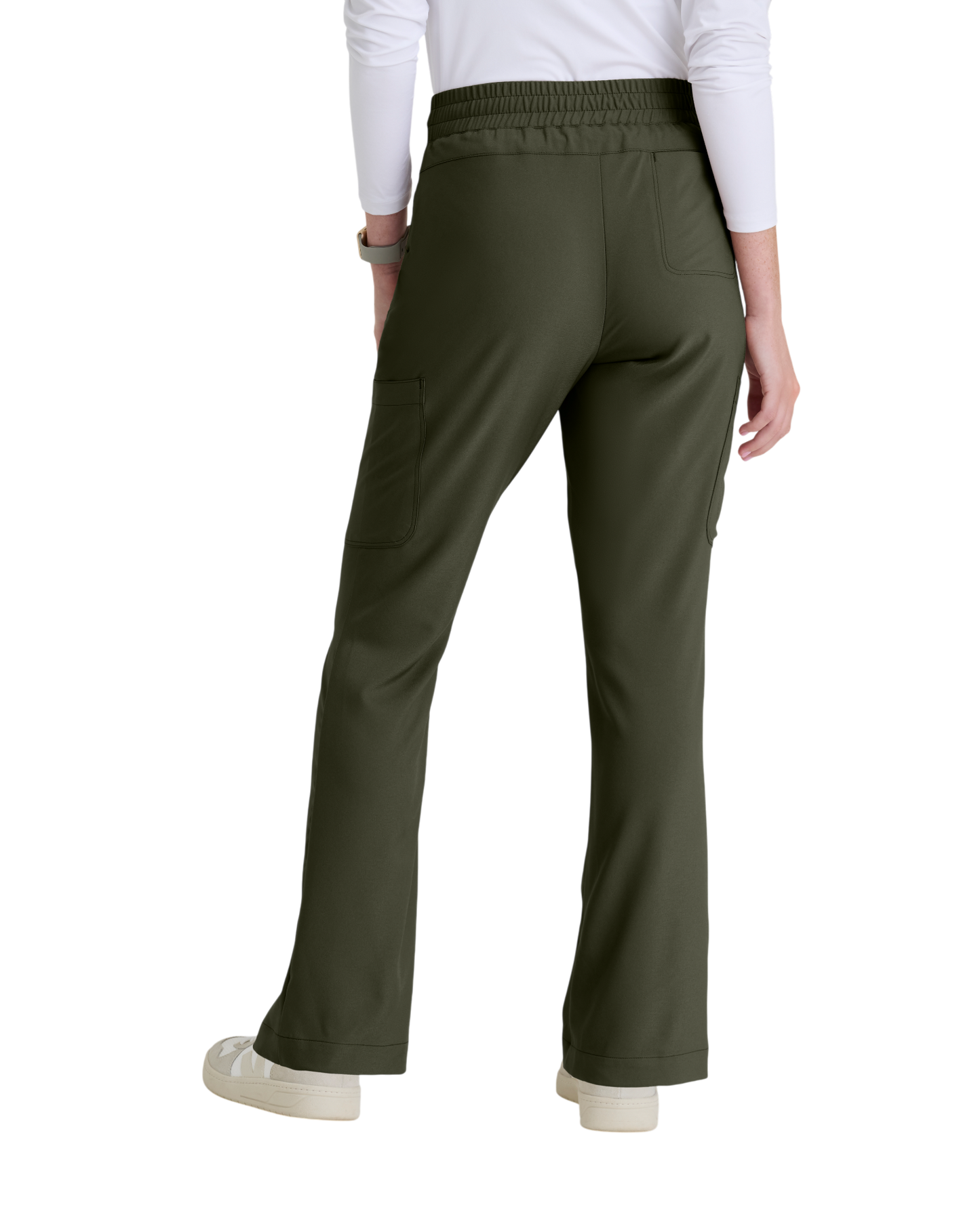 Pantalon ajusté, jambe évasée, taille élastique,6 poches pour femmes Grey's Anatomy Evolve #GSSP729X (2XL&+)