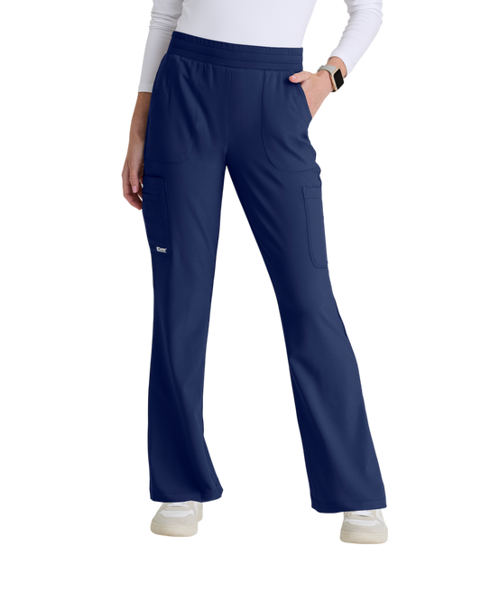 Pantalon ajusté, jambe évasée, taille élastique,6 poches pour femmes Grey's Anatomy Evolve #GSSP729
