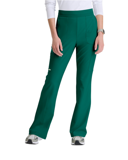 Grey's Anatomy Evolve women's 6 pocket jersey waistband fit & flare pant  #GSSP729X (2XL&+)