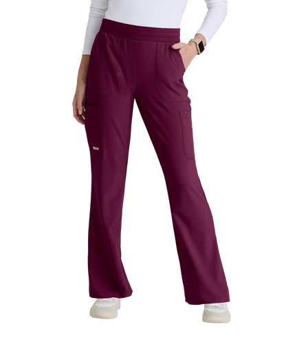 Pantalon ajusté, jambe évasée, taille élastique,6 poches pour femmes Grey's Anatomy Evolve #GSSP729X (2XL&+)
