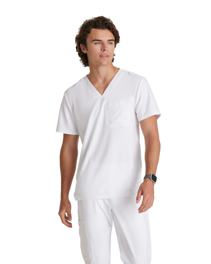 Haut à col en V et passepoil Grey's Anatomy Evolve  #GSST179X (2XL &+)
