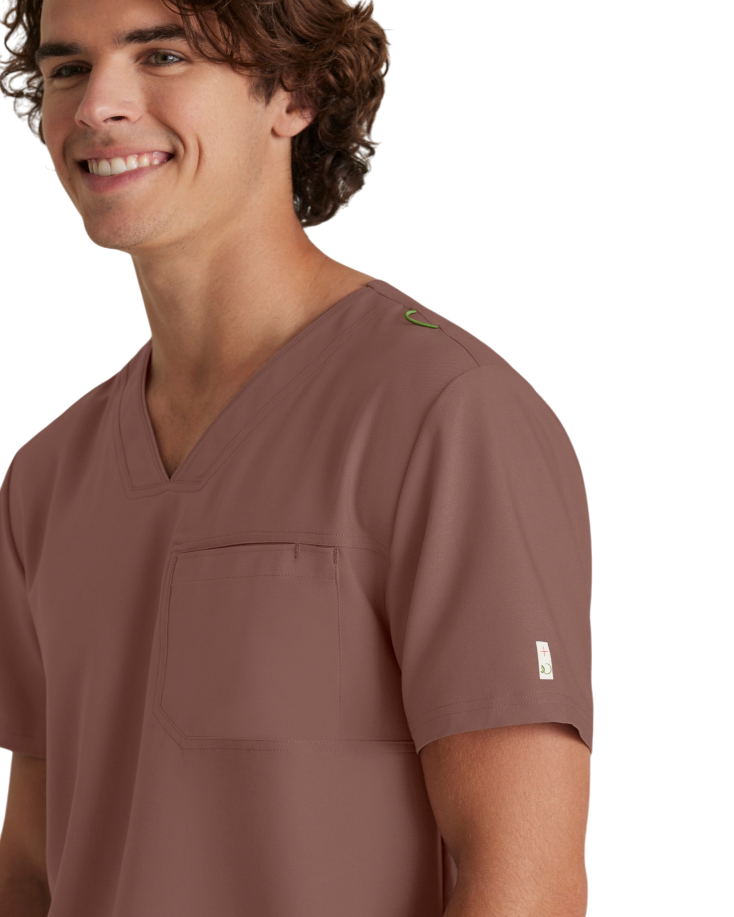 Haut à col en V et passepoil Grey's Anatomy Evolve  #GSST179X (2XL &+)