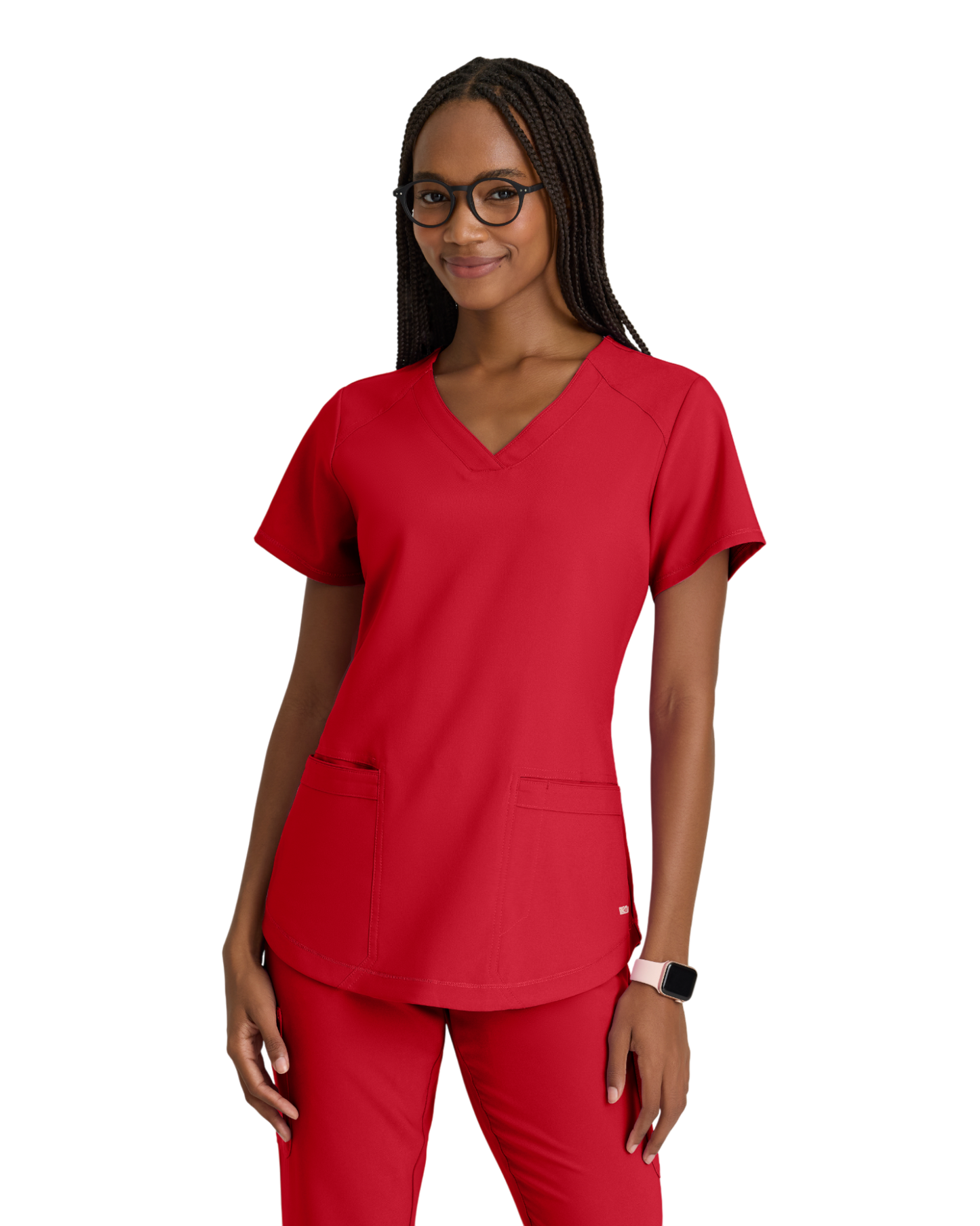 Haut à col en V et passepoil à deux poches Grey's Anatomy Evolve #GSST180