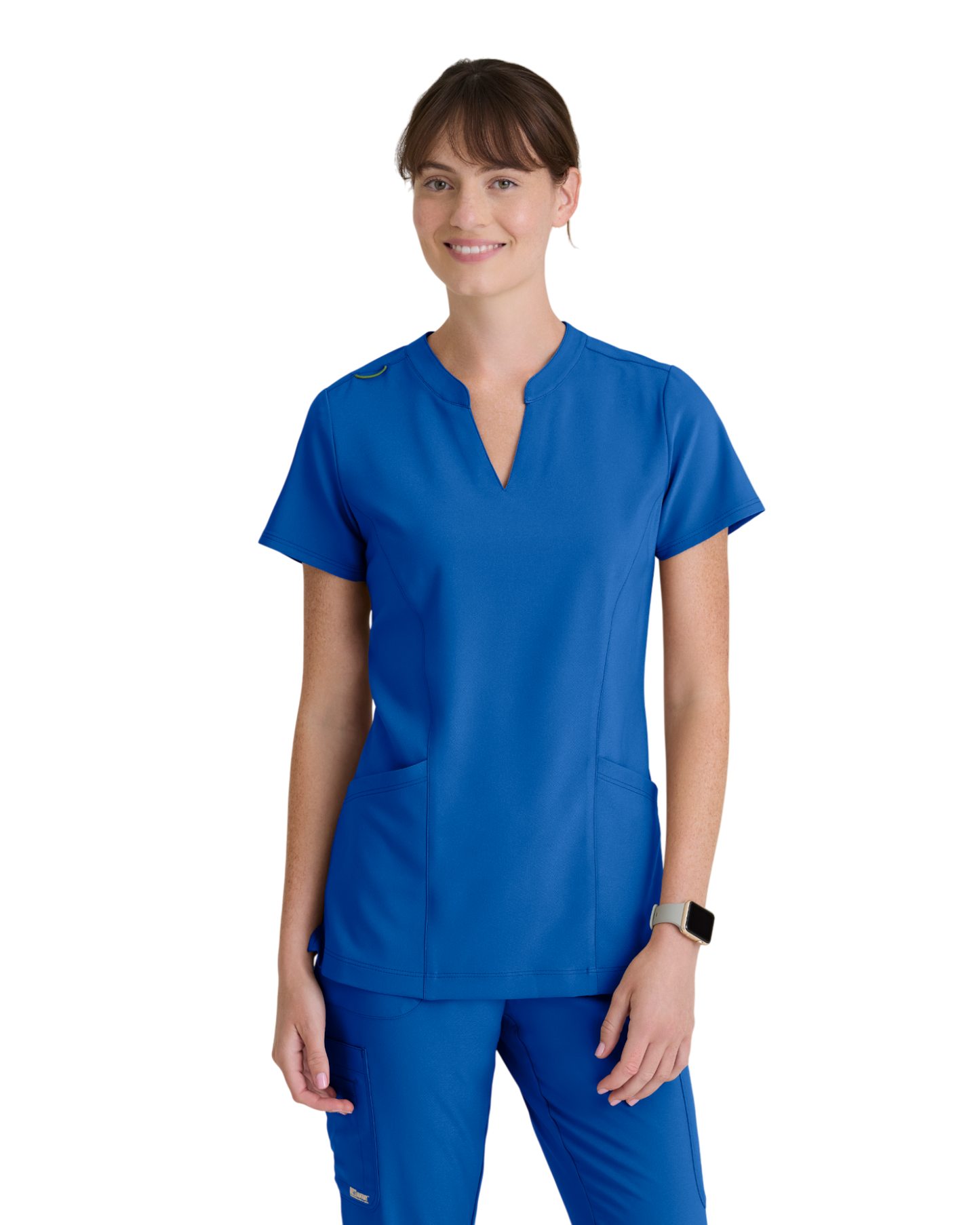 Haut à encolure en V, 2 poches pour femmes Grey's Anatomy Evolve #GSST298