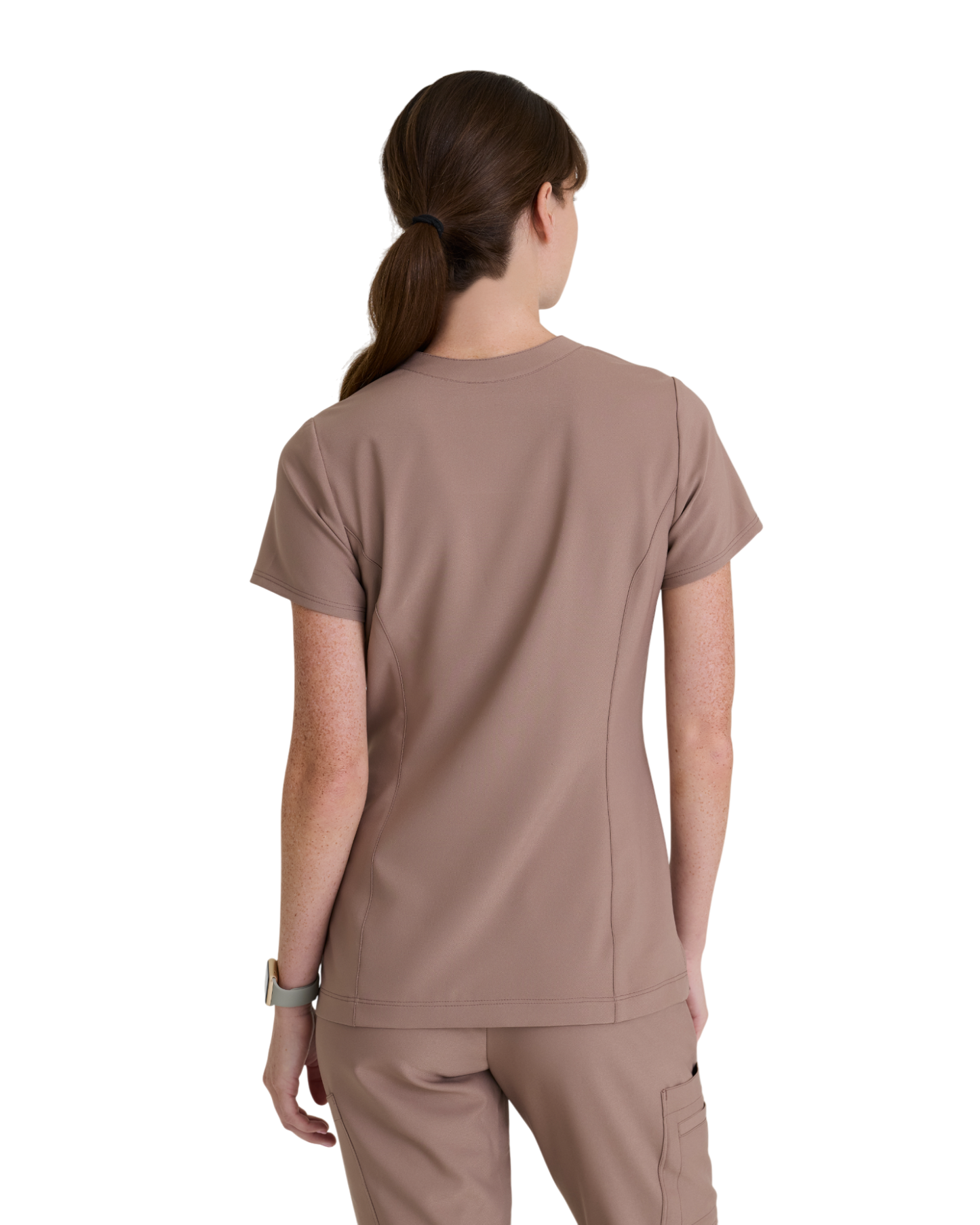 Haut à encolure en V, 2 poches pour femmes Grey's Anatomy Evolve #GSST298