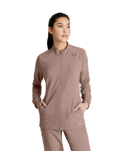 Grey's Anatomy Evolve 3 pocket collared warm-up #GSSW886