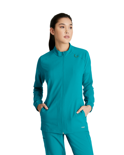 Grey's Anatomy Evolve 3 pocket collared warm-up #GSSW886