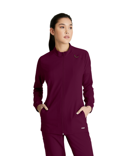 Grey's Anatomy Evolve 3 pocket collared warm-up #GSSW886