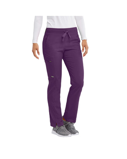 Pantalon dame  couleur Aubergine #1277